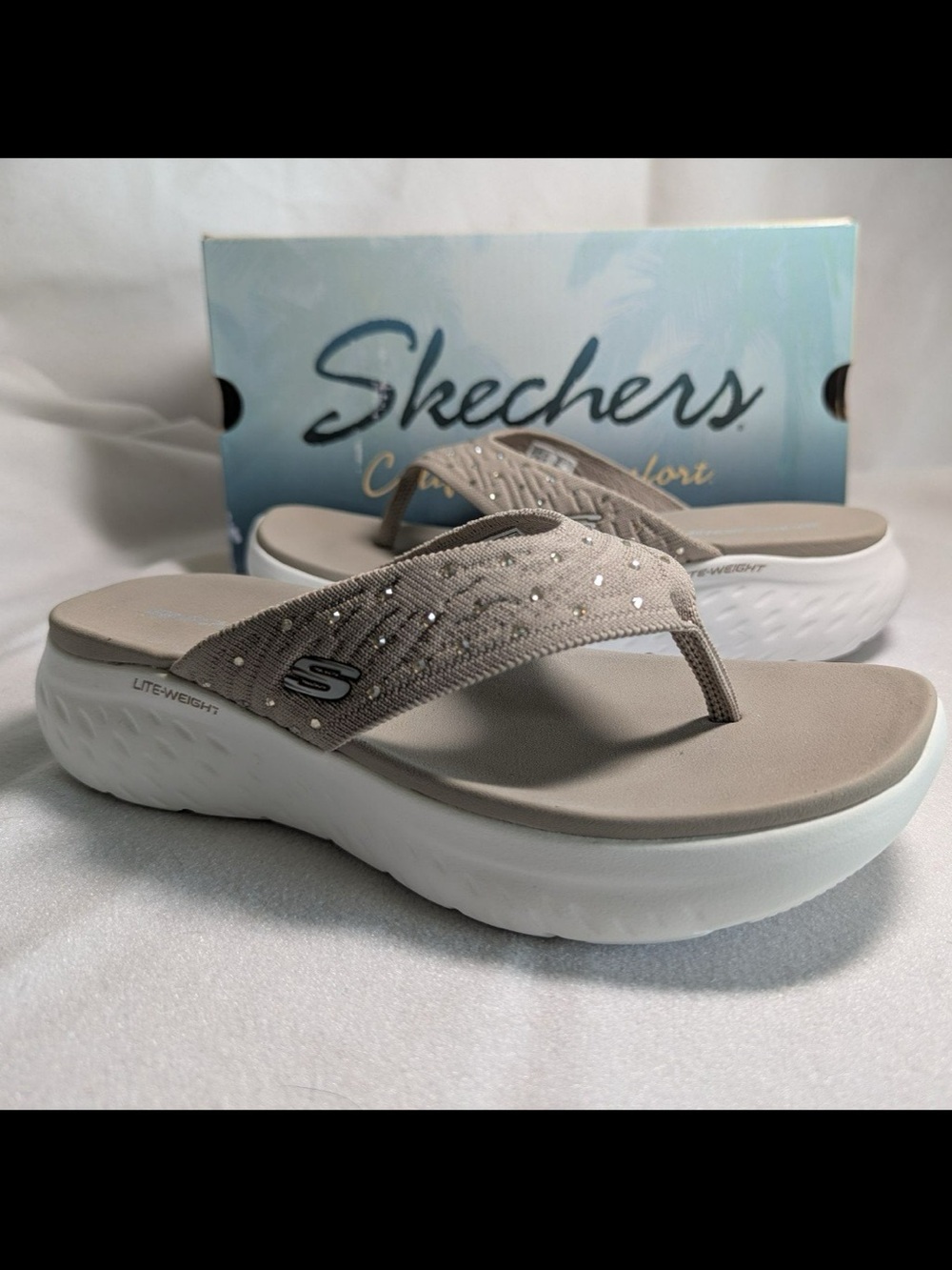Skechers Sonic Lite Thong Sandal Sz 7M - Picture 4 of 8